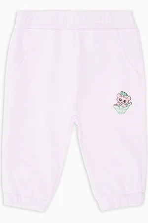 Emporio Armani Pantalon de jogging en jersey biologique avec imprimé Manga Bear Crew ASV