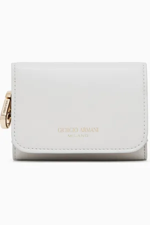 Giorgio Armani Mini portefeuille à trois volets en cuir