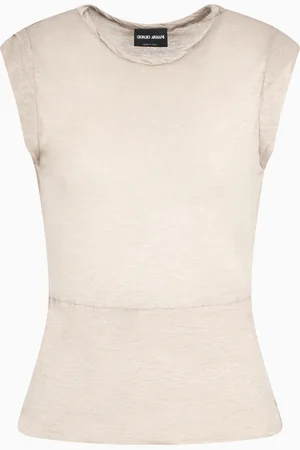 Giorgio Armani Top en jersey de cachemire