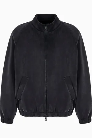 Giorgio Armani Blouson en cupro et coton stretch