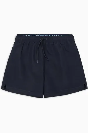 Emporio Armani Short de bain en tissu recyclé avec bande logo ASV