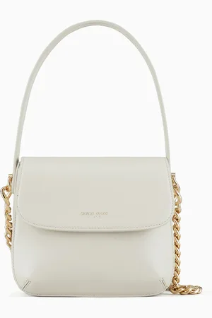 Giorgio Armani La Prima en cuir liégé avec bandoulière en chaîne