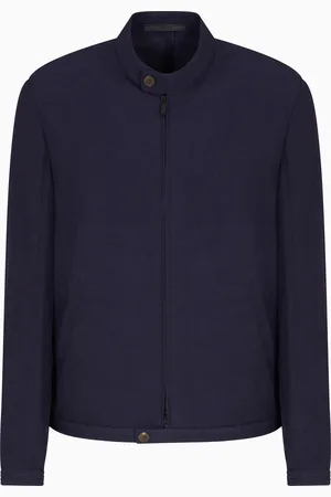 Giorgio Armani Blouson en lin et viscose irisée