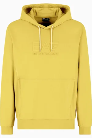 EA7 Sweat-shirt à capuche Visibility en coton