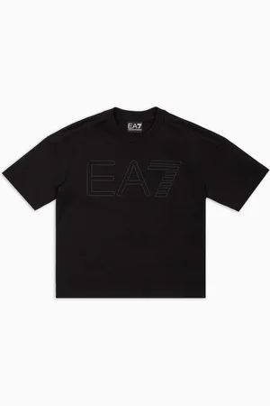 EA7 T-shirt ras-du-cou Logo Series Boy en coton