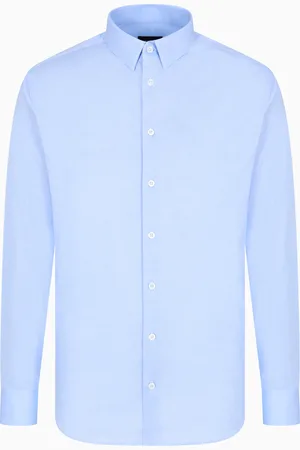 Giorgio Armani Chemise coupe slim en jersey de coton