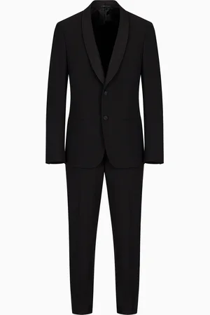 Giorgio Armani Smoking à simple boutonnage gamme Soho en crêpe de laine