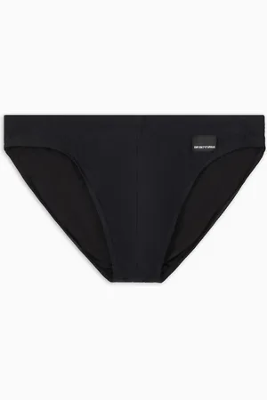 Emporio Armani Slip de bain avec écusson logo édition Black
