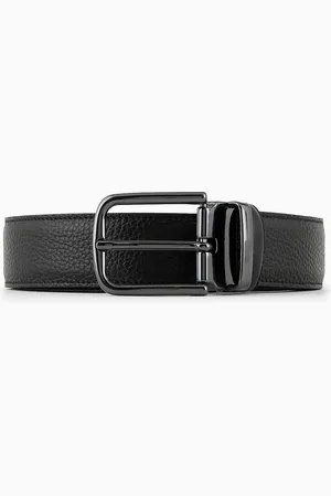 Emporio Armani Ceinture réversible en cuir grainé