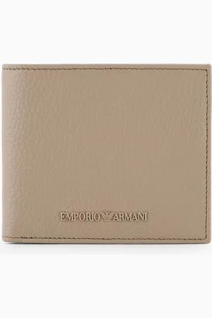 Emporio Armani Portefeuille avec porte-monnaie en cuir martelé