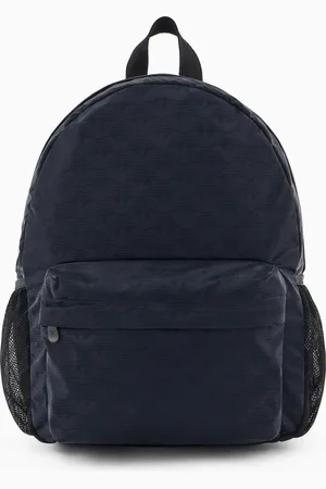 Emporio Armani Sac à dos en nylon avec aigle all over