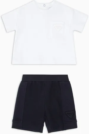 Emporio Armani Ensemble T-shirt et short avec logo aigle