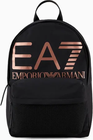 EA7 Sac à dos avec grand logo en tissu technique