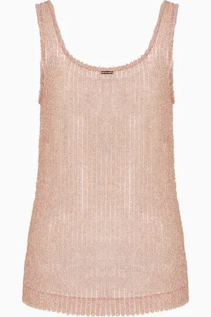 Emporio Armani Débardeur de plage en lurex pelucheux