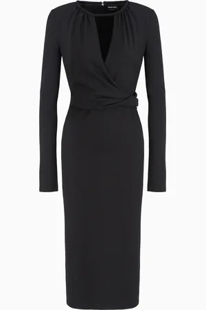 Giorgio Armani Robe mi-longue en viscose mélangée ASV