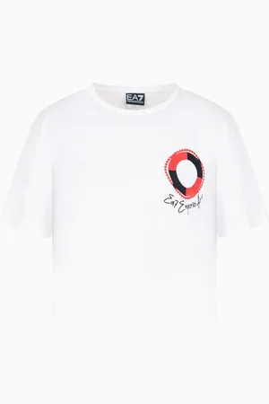 EA7 T-shirt ras-du-cou Costa Smeralda en jersey de coton