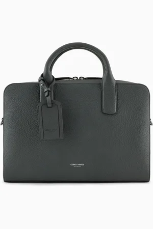 Giorgio Armani Porte-documents en cuir grainé