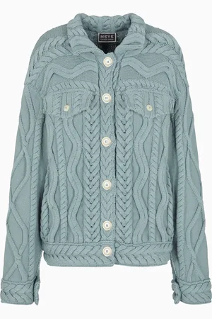 Giorgio Armani Cardigan en laine vierge torsadée Neve