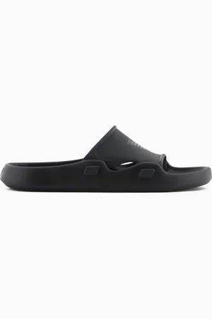 Emporio Armani Mules en PVC avec bande logo aigle