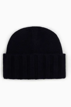 Emporio Armani Bonnet en cachemire côtelé