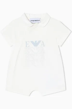 Emporio Armani Pelele de punto con logotipo