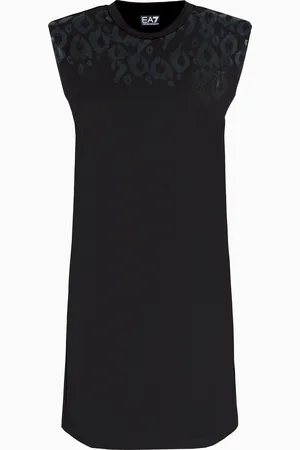 EA7 Robe courte Graphic Series en coton stretch