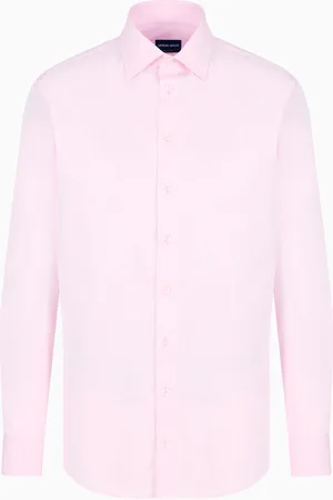 Giorgio Armani Chemise coupe classique en sergé de coton