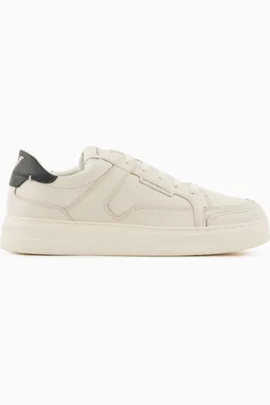Emporio Armani Sneakers en cuir martelé