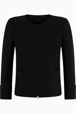 Emporio Armani Veste zippée en jersey ottoman