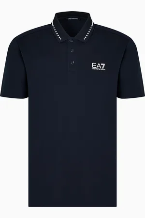 EA7 Polo Tennis Club en piqué de coton stretch