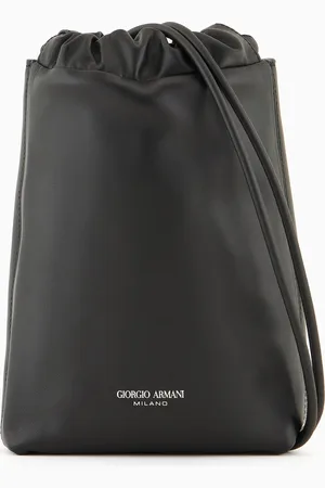 Giorgio Armani Petit sac pochette en cuir nappa