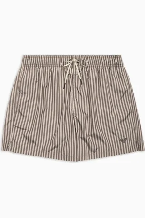 Emporio Armani Short de bain rayé bicolore