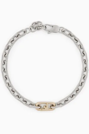 Emporio Armani Bracelet chaîne en acier inoxydable 2 tons