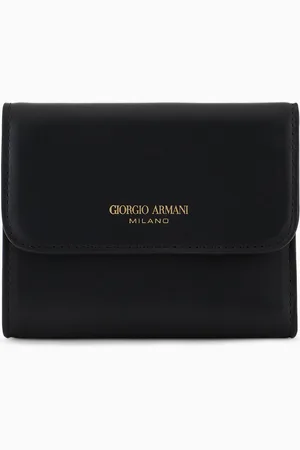 Giorgio Armani Portefeuille à trois volets en cuir