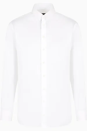 Giorgio Armani Chemise en sergé de coton luxury