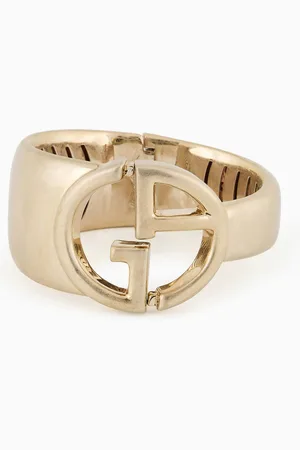 Giorgio Armani Bracelet profilé avec logo GA