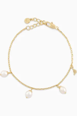 Emporio Armani Bracelet en fine chaîne en laiton couleur or