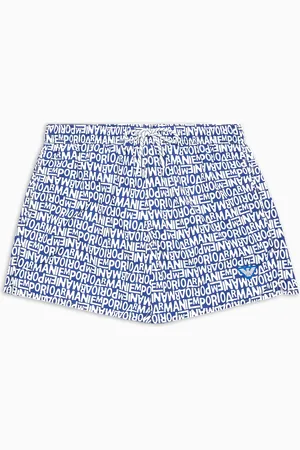 Emporio Armani Short de bain avec petit logo all over
