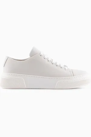 Giorgio Armani Sneakers en cuir de veau doux