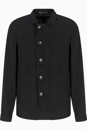 Giorgio Armani Veste à simple boutonnage en pur lin