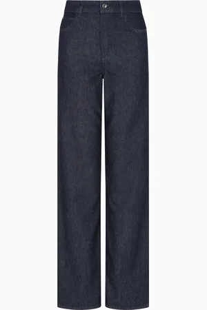 Emporio Armani Jean J4B taille mi-haute et jambe droite en denim 326 g/m2