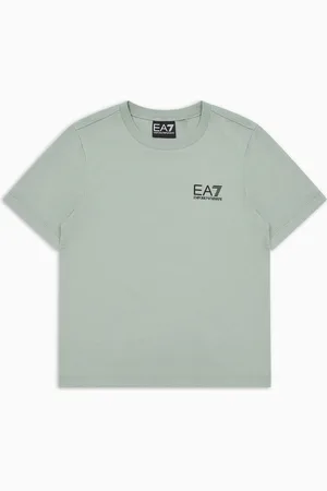 EA7 T-shirt Core Identity Boy ras-du-cou en coton