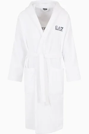 EA7 Peignoir en coton éponge
