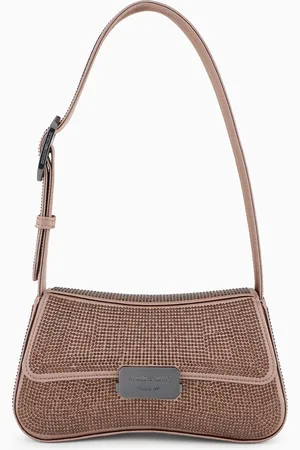 Emporio Armani Sac porté épaule en satin avec strass