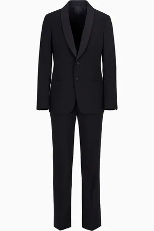 Giorgio Armani Smoking à simple boutonnage gamme Soho en crêpe de laine