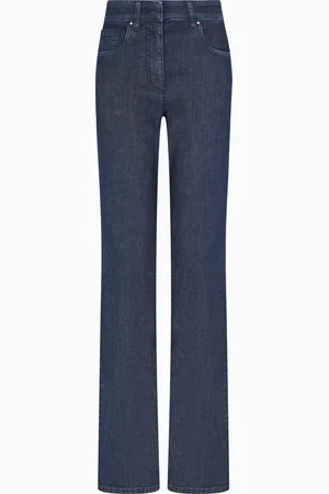 Giorgio Armani Pantalon évasé 5 poches en denim stretch Denim Collection