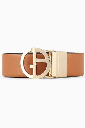 Giorgio Armani Ceinture réversible en cuir bicolore