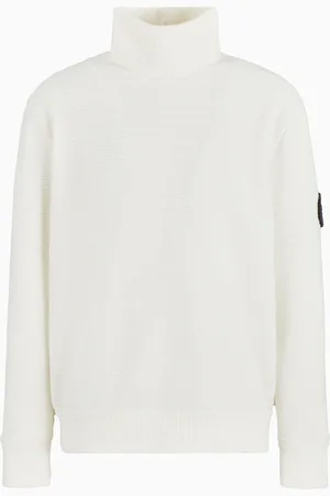 Giorgio Armani Pull à col roulé Neve en coton et cachemire côtelé