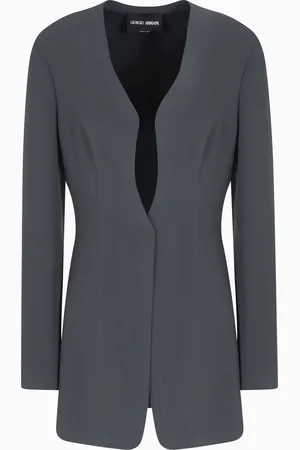 Giorgio Armani Veste longue en cady technique