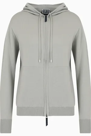 Giorgio Armani Sweat-shirt à capuche en interlock de cachemire Neve de